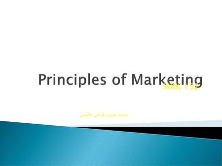 Principles of Marketing