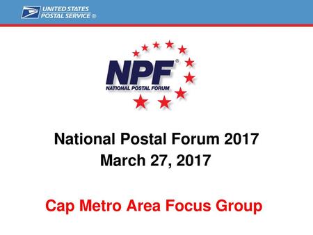 March 27, 2017 Cap Metro Area Focus Group