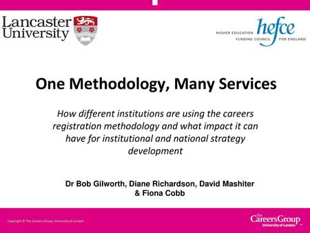 One Methodology, Many Services