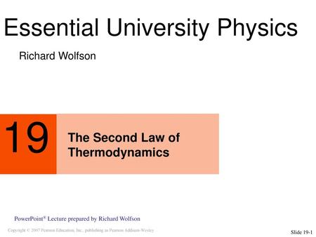 The Second Law of Thermodynamics