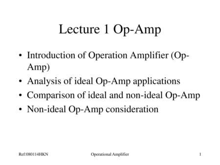 Operational Amplifier