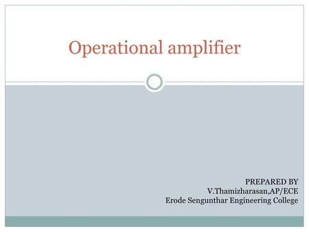 Operational amplifier