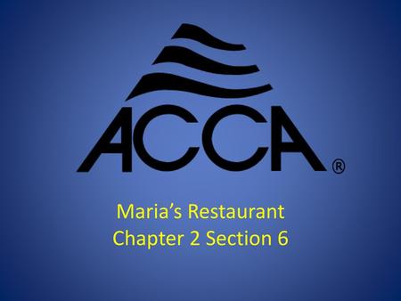 Maria’s Restaurant Chapter 2 Section 6