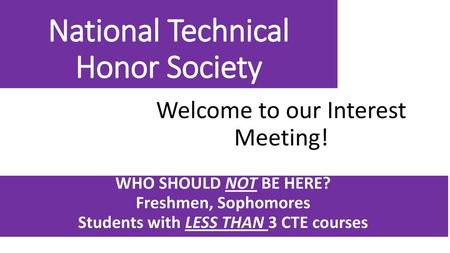 National Technical Honor Society