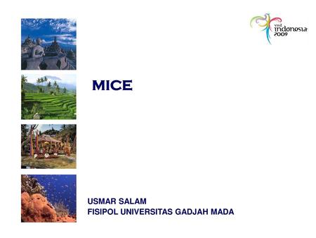 MICE USMAR SALAM FISIPOL UNIVERSITAS GADJAH MADA.