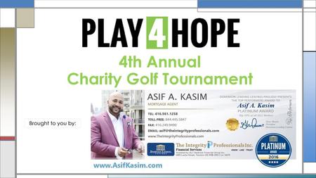 4th Annual Charity Golf Tournament