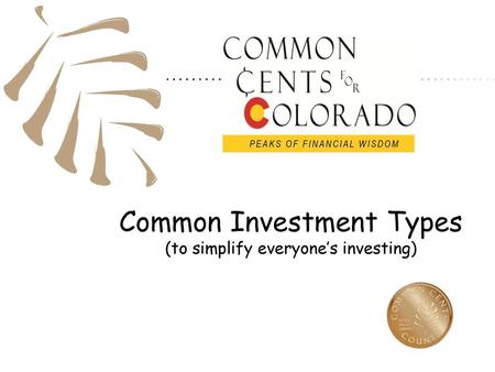 Common Investment Types (to simplify everyone’s investing)