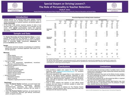 Special Stayers or Striving Leavers?: