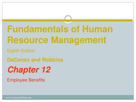 Fundamentals of Human Resource Management