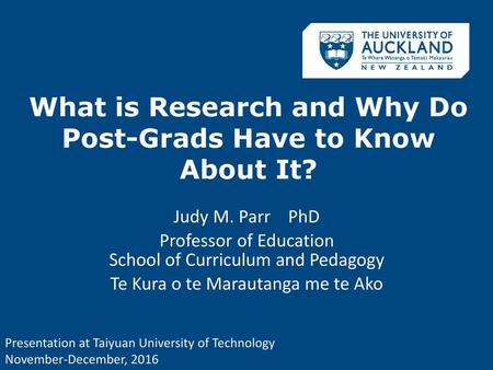 What is Research and Why Do Post-Grads Have to Know About It?