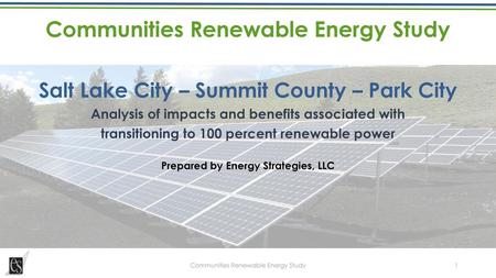 Communities Renewable Energy Study