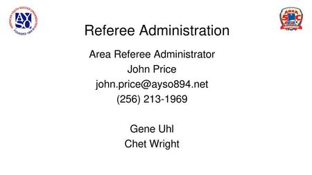 Referee Administration