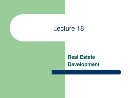 Real Estate Development