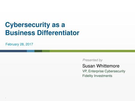 Cybersecurity as a Business Differentiator