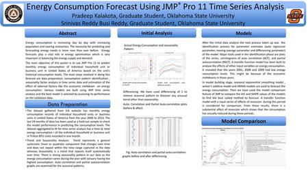 Energy Consumption Forecast Using JMP® Pro 11 Time Series Analysis