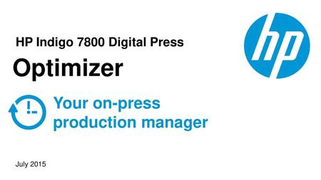 Optimizer Your on-press production manager