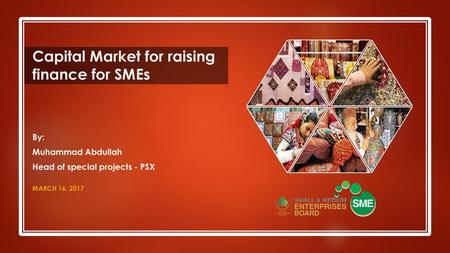 Capital Market for raising finance for SMEs