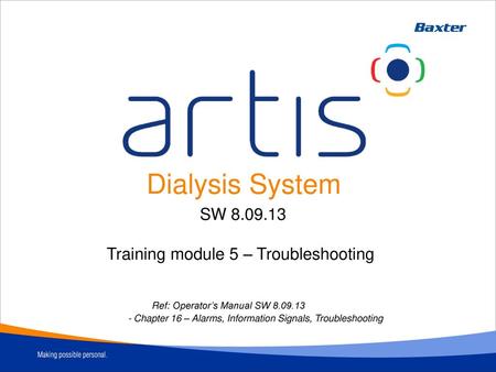 Training module 5 – Troubleshooting