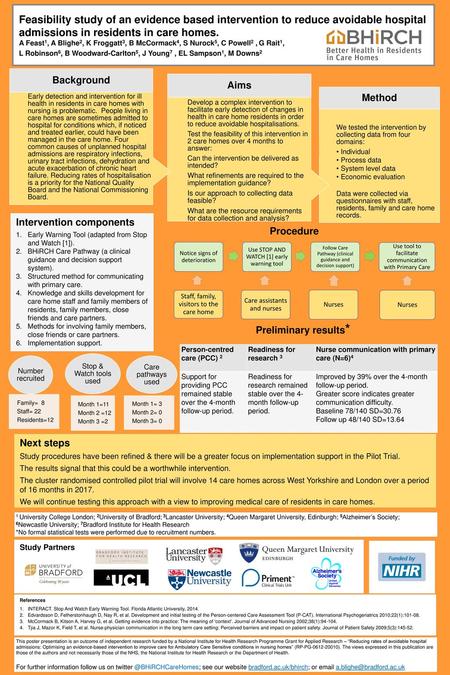 admissions in residents in care homes.