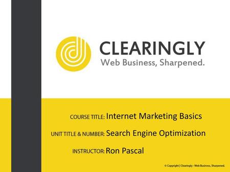 Internet Marketing Basics