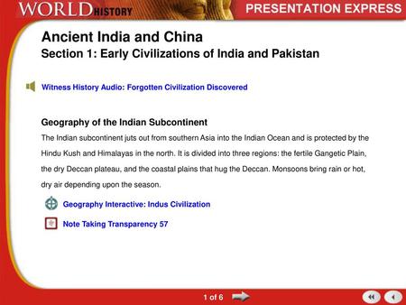 Ancient India and China