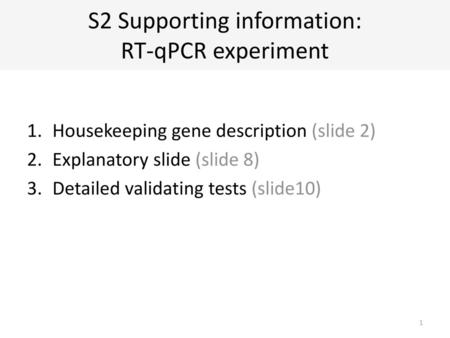 S2 Supporting information: RT-qPCR experiment