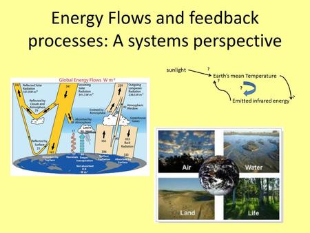 Energy Flows and feedback processes: A systems perspective