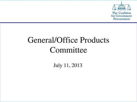 General/Office Products Committee