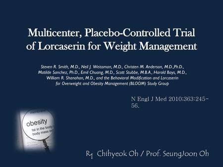 Multicenter, Placebo-Controlled Trial