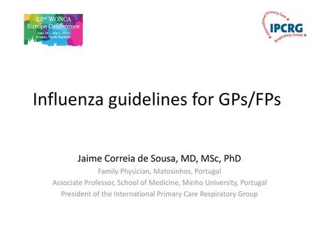 Influenza guidelines for GPs/FPs