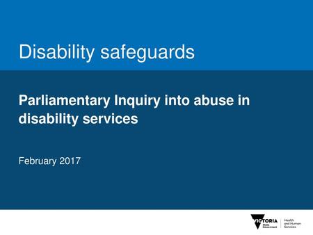 Disability safeguards