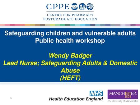 Safeguarding children and vulnerable adults Public health workshop