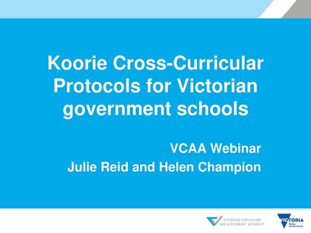 Koorie Cross-Curricular Protocols for Victorian government schools