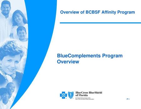 Overview of BCBSF Affinity Program