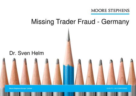 Missing Trader Fraud - Germany