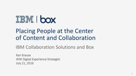 Placing People at the Center of Content and Collaboration