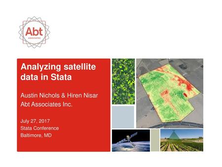 Analyzing satellite data in Stata