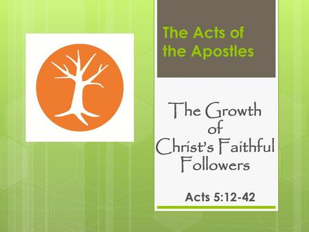 The Acts of the Apostles