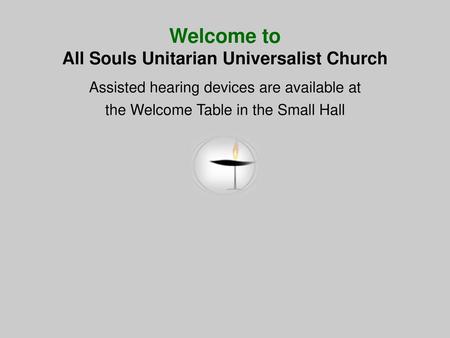 All Souls Unitarian Universalist Church