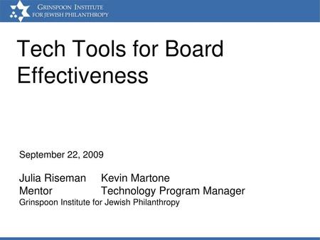 Tech Tools for Board Effectiveness