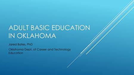 Adult basic Education in OKlahoma