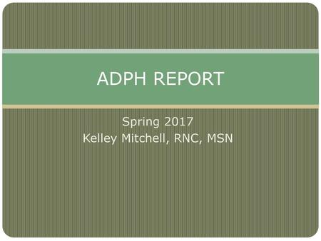 Spring 2017 Kelley Mitchell, RNC, MSN