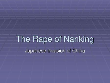 Japanese invasion of China