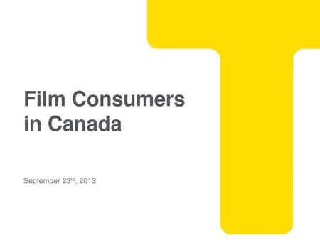 Film Consumers in Canada September 23rd, 2013