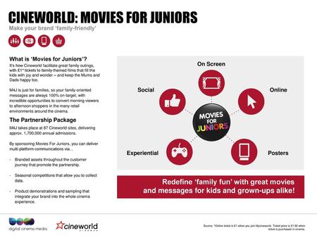 Cineworld: Movies for juniors