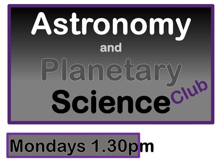 Astronomy and Planetary Science