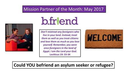 Could YOU befriend an asylum seeker or refugee?