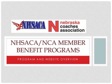 NHSACA/NCA Member Benefit Programs