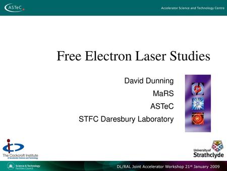 Free Electron Laser Studies