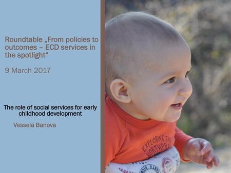 The role of social services for early childhood development